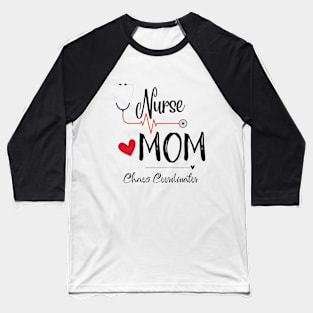 Nurse Mom Chaos Coordinator Light BG Baseball T-Shirt